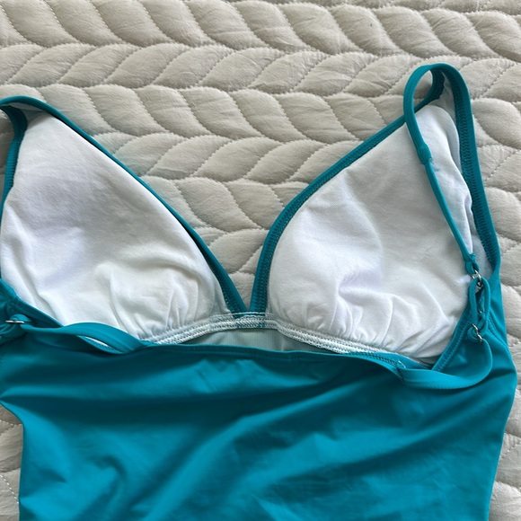 Tommy Bahama Turquoise One Piece Swimsuit - Picture 6 of 12